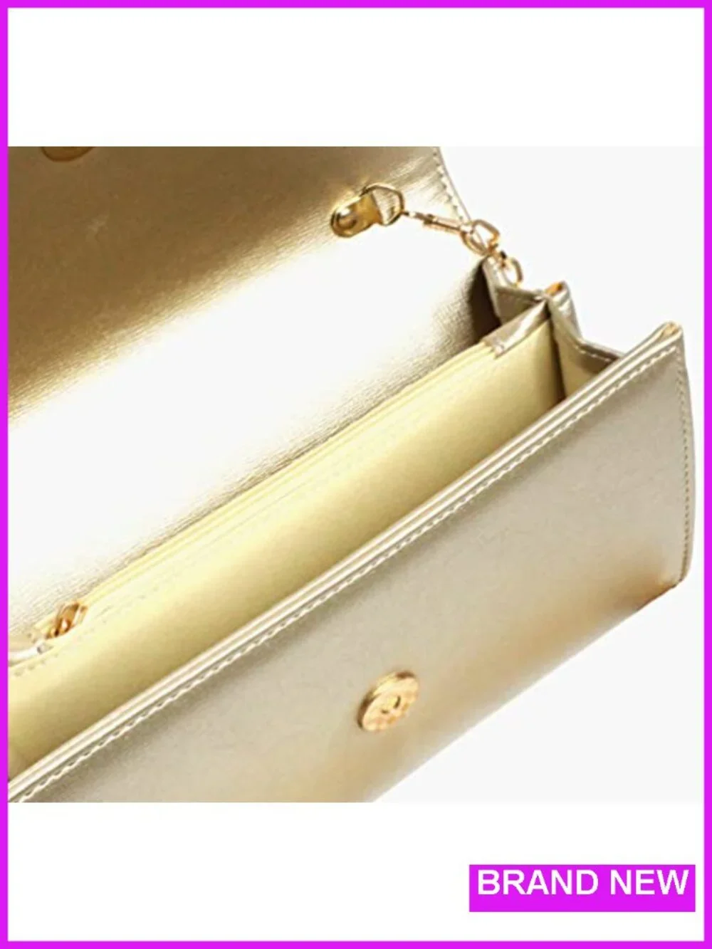 Women's Clutch Evening Bag Envelope Handbag with Detachable Chain